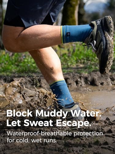 DexShell Waterproof Running Socks, Coolmax Lining, Malibu Blue Unisex M — view 2