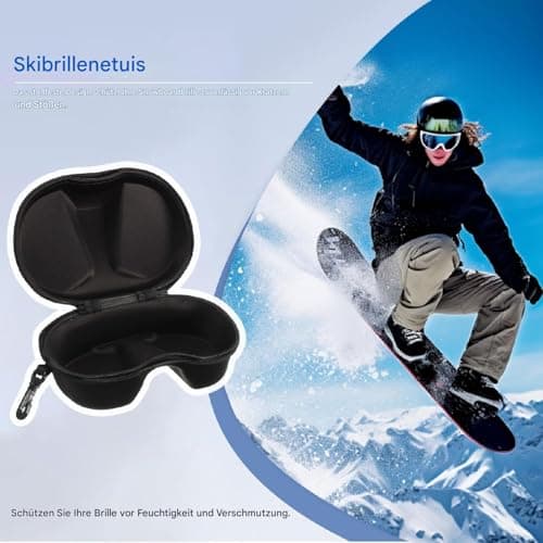 Goggle Lens Case Waterproof Shockproof EVA Compact Universal Ski Fit — view 3