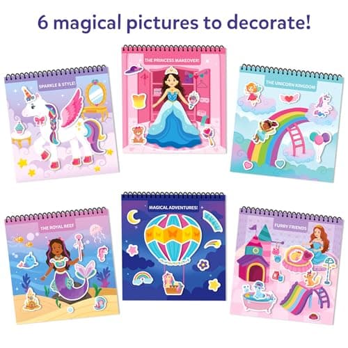 Skillmatics Peelies – Unicorns & Princesses, Reusable Sticker Activity Book — view 4