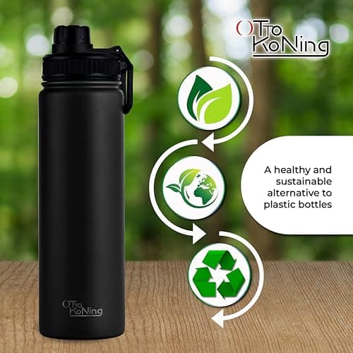 OTTO KONING Insulated Metal Water Bottle 750ml Stainless Steel Leakproof — view 4