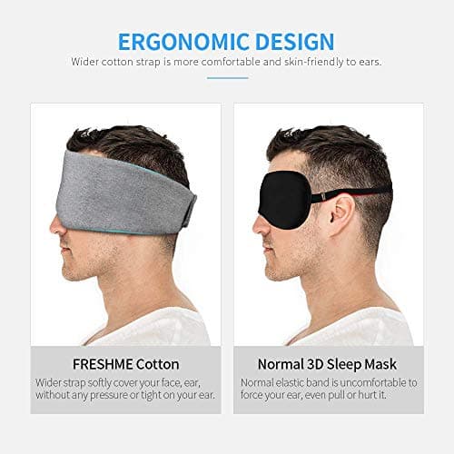 FRESHME Handmade Cotton Sleep Mask Upgrade Light Blocking Sleeping Eye Mask — view 3