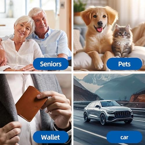 Car GPS Tracker No Subscription, iOS & Android, No SIM Card, Black — view 4