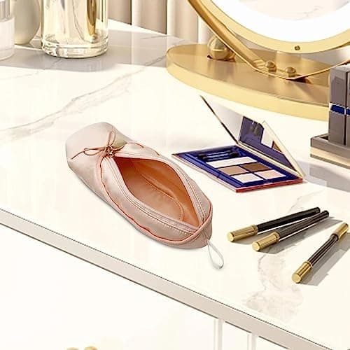 LOVIVER Pen Bag Portable Ballet Shoes Designed Stationery Organizer Multifunction Cute Pencil Case Pencil Holder for Teen Boys and Girls School — view 5