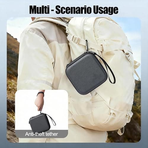 Mini Carrying Case Camera Storage Bag Compatible for DJI Osmo Nano (Gray) — view 3