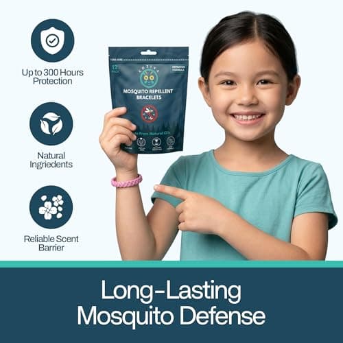 Coziva Mosquito Repellent Bracelet,12 Pack Adjustable, Insect Repellent Bracelets, Deet Free, Natural Mosquito Bands for Adults & Kids-300 Hour Protection Bug Repellent Travel Essentials — view 4