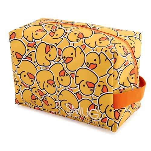 SMUG Wash Bag | Waterproof Travel Toiletry Bags for Travelling, Gym, Shower, Shaving, Toiletries, Cosmetics & Makeup Bag | Large Washbag for Men & Women | Stylish, Spacious & Easy to Clean | Duck