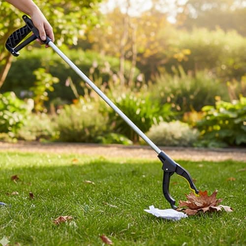 ZOPPER Litter Picker Twin Pack 76cm - Pair of Grabber Tools for Garden & Cleanup - Lightweight Reacher Claw for Elderly, Family Use & Community Events - Spring Action Trash Picker Duo — view 5