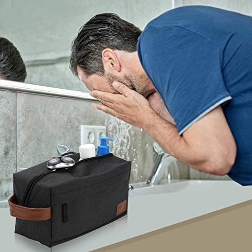 KK Water - Resistant Hanging Toiletry Travel Bag – Spacious Black Gym, Shaving, Make Up Bag for Men & Women — view 6