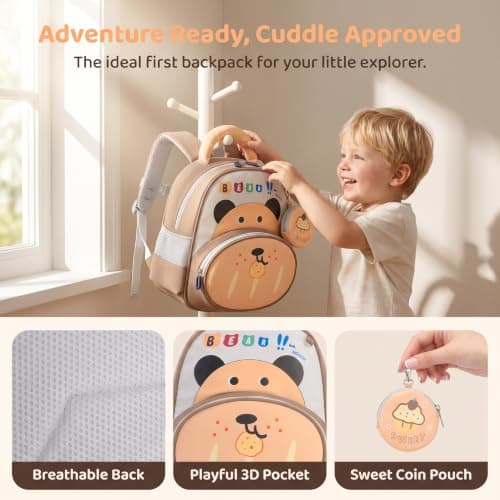 Toddler Backpack Lightweight Neoprene Nursery Rucksack for Boys Girls — view 4