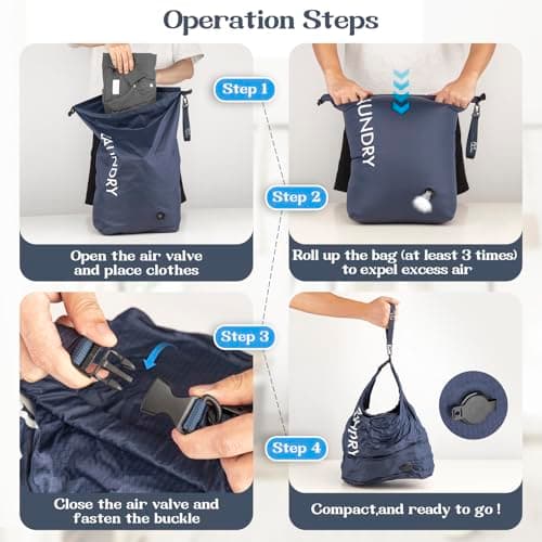 CANBOX Travel Laundry Bag, Vacuum Compression Dirty Clothes Travel Bag — view 6