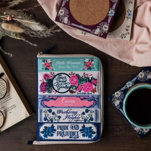 Steel Mill & Co. E-Reader Folio Case, Classics Bookstack — view 5