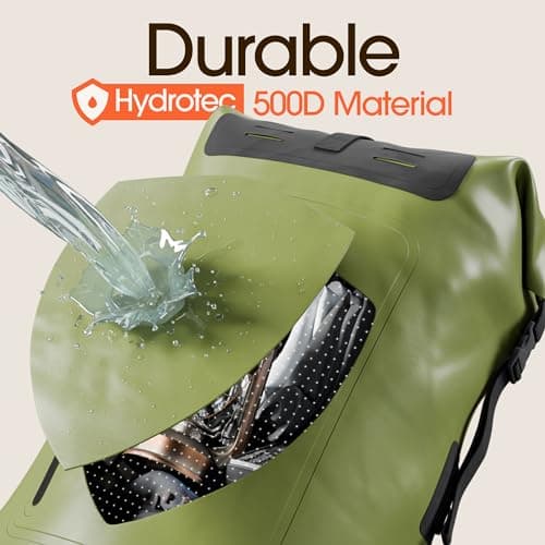 Waterproof Dry Bag 55L - Roll Top Sack for Kayaking Sailing Boating — view 4