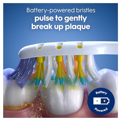 ORAL-B PRO-Clean Pulsar Battery-Powered Toothbrush – Superior 5-Way Plaque Removal – Medium Bristles, 2X — view 2