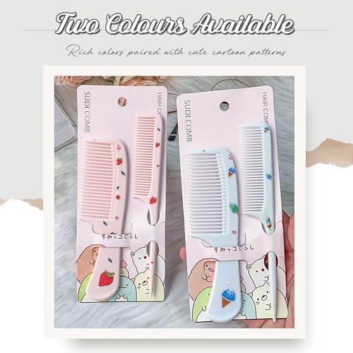 MEGAVOW 4 Pcs Girls Boys Hair Brush and Comb Set — view 5