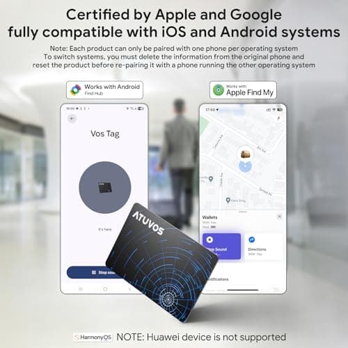 ATUVOS Dual System Card Tracker 2 Pack ，Thin 0.16cm (Wireless Charging) — view 2