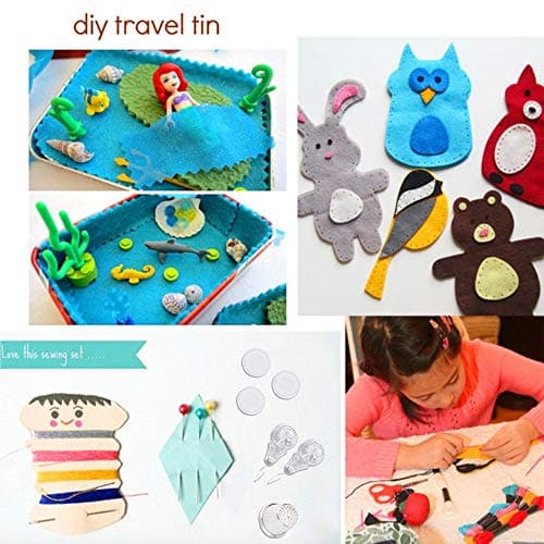 Mini Travel Sewing Kits, elloLife Small Basic Sewing Pack Supplies Accessories for Kid Children Adult Beginners for Home Travel Emergency with Needle Thread Mending Needles Scissors Thimble etc — view 4