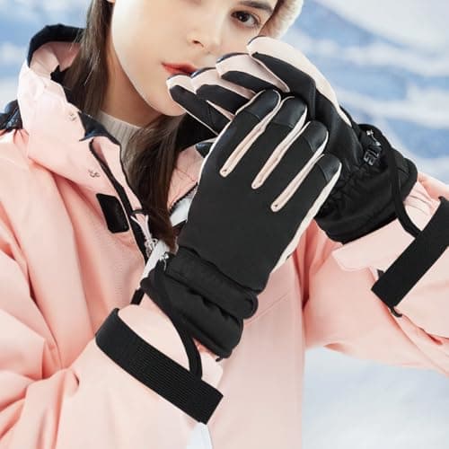 CYUXING 4Pcs Sports Winter Ski Gloves Elastic Wrist Strap, Snowboarding Accessories for Men, Safety Straps Supplies with Keychains for Mountaineering Snowboarding Outdoor Activities — view 6