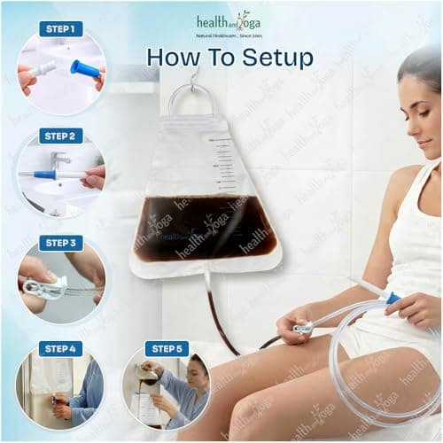Super Economical Enema Bag Kit (2 Quart) - Foldable and Compact–Travel Compatible (2 Pieces) (Single) — view 2