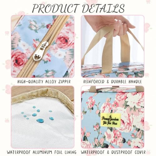 Aucuu Toiletry Bag, Large Full Size Toiletry Bag, Travel Hand-Held Make up Wash Bags, Portable Waterproof Toile-Try Kit, Bathroom Storage Case, Cosmetic Organizer for Travel, Camping for Women Girl — view 5