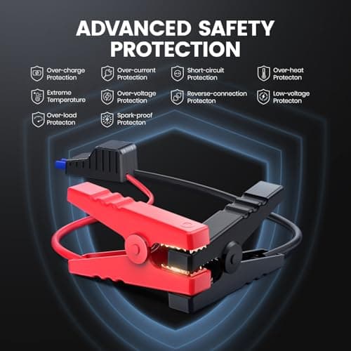 Car Jump Starter, FLYLINKTECH 5000A 12V Portable Car Battery Booster Jump Starter Power Pack (up to 9.0L Petrol Or 8.5L Diesel Engine), Power Bank with LED Flashlight, IP67 — view 5