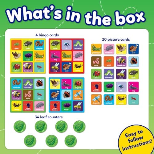 Orchard Toys Little Bug Bingo, Compact Mini Game for Boys, Girls and Toddlers, Age 3+ years, Ideal for Holiday and Travel, 2-4 Players — view 2