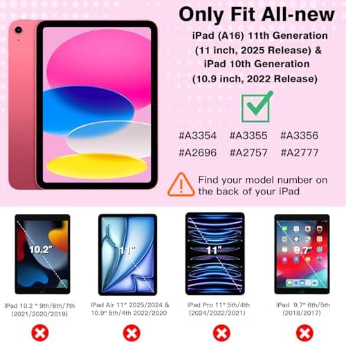 TiMOVO Case for iPad A16 11th Gen 11"/10th Gen 10.9", Deep Purple — view 2