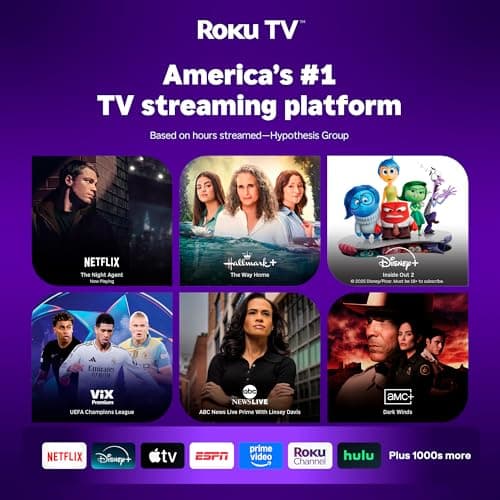 Aurzen Roku TV Smart Projector with Foldable Stand, 1080P FHD, Dolby Audio, Auto Focus & Keystone, Zoom, Movie Portable Outdoor Mini Projector — view 3