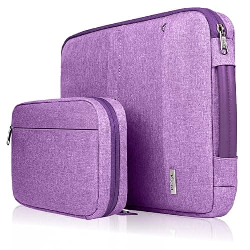 Voova Laptop Sleeve 13-14 Inch, Waterproof Case with Pouch, Lavender