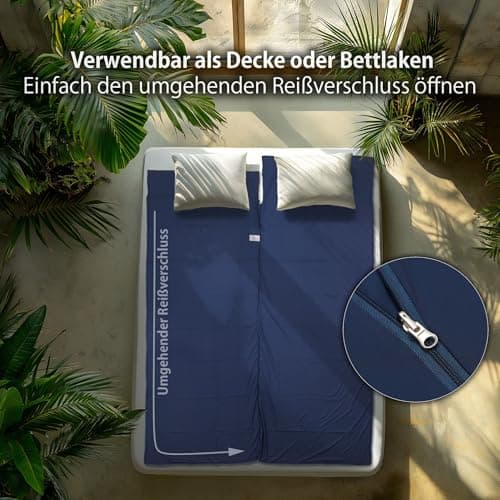 Outdoro Cabin Sleeping Bag - Only 210 g of Innovative Microlight Microfibre - Ultra-Light Travel Sleeping Bag - Small, Thin, and Compact - Lining, Travel Sheet — view 3