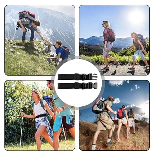 Adjustable Chest Strap for Backpack with Quick Release - Support Strap for Children and Adults | for Hiking, Mountaineering, Camping, Travel Bags and Trekking Backpacks — view 2