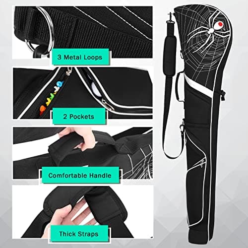 Expandable Golf Club Carry Bag, Golf Travel Bag Holds A Full Set of Clubs, Golf Sunday Bag Practice Bag — view 6