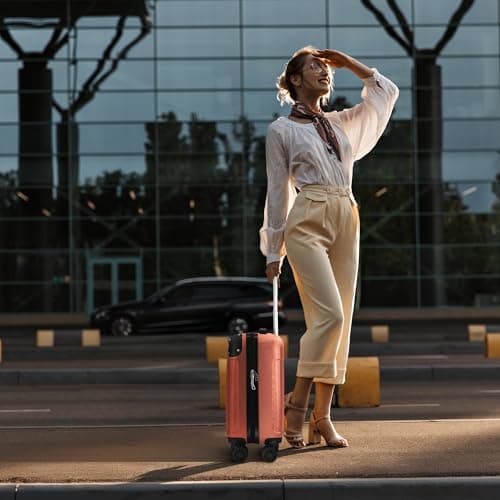 LUGG 15 Inch Skywander Lightweight Underseat Cabin Bag – EasyJet Approved Carry-On Suitcase, Durable ABS Hard Shell, Smooth Double Spinner Wheels, Water-Resistant & Compact Travel Luggage (45x34x20cm) — view 6