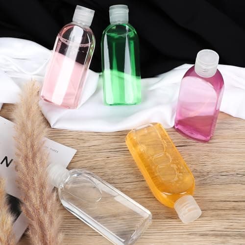 Craftisan 5 Pack 3.4 oz Clear Travel Bottles Kit - TSA Approved, Leak Proof, Reusable - Perfect for Travel, Business Trips, Fitness Centers, Beaches, Camping - 100ml PET Bottles — view 4