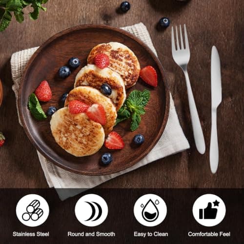 Travel Cutlery, 2 Sets Stainless Steel Cutlery Set with Portable Pouch Case — view 2