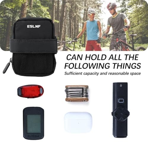 Fyfjur Mini Bike Saddle Bag, Waterproof Compact Portable Bicycle Seat Bag — view 6