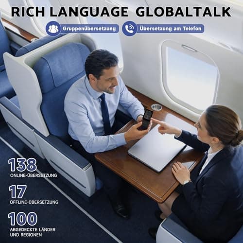 Language Translator Device, Voice Ai Translator Device T21 Wi-Fi Available, Two-Way 138 Languages 2026 Instant Translator Offline Recording Photo Translation Device for Business Travel Study — view 3