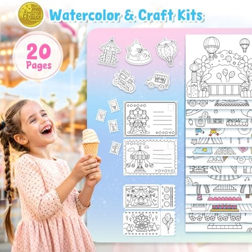JoyCat Paint with Water Coloring Books for Toddlers (Light Rose Red) — view 2