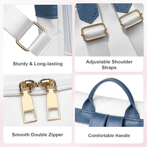 Aucuu Anti Theft Backpacks for Women, Women's Backpack, Lightweight Waterproof Ladies Rucksack, Large Casual Daypacks, Ladies Fashion Handbag, Travel Shoulder Bag for School Work Travel — view 5
