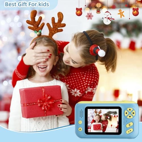 Kids Digital Camera for Boys Girls, Kids Camera Toy include 32GB Card — view 5