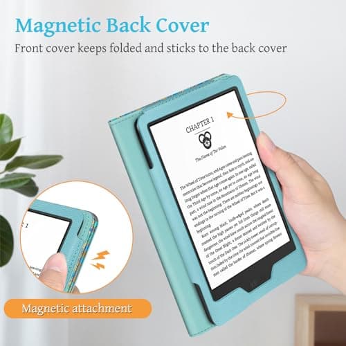 FINTIE Stand Case for 6" Kindle 11th Generation 2024/2022, Z-Shades of Blue — view 6
