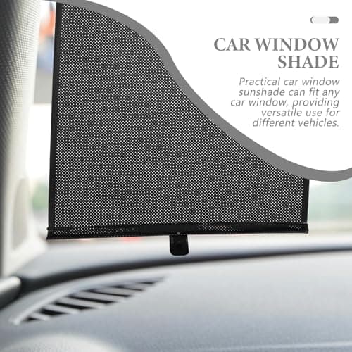 Car Side Window Sun Shade Roller Black PVC for Rear Seats — view 5