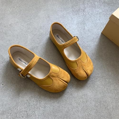 Tabi Shoes Women Mary Janes Ballet Flat - Low Top Split Toe Orthopedic Cute Casual Comfortable Walking Lightweight Female Solid All-Match for Daily Wear Beach Travel Athleisure Standing All Day — view 3