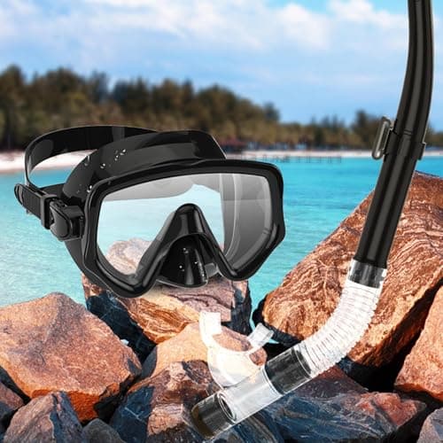 Adult Full Face Snorkel Set, Anti-Leak Panoramic Snorkeling Gear — view 3