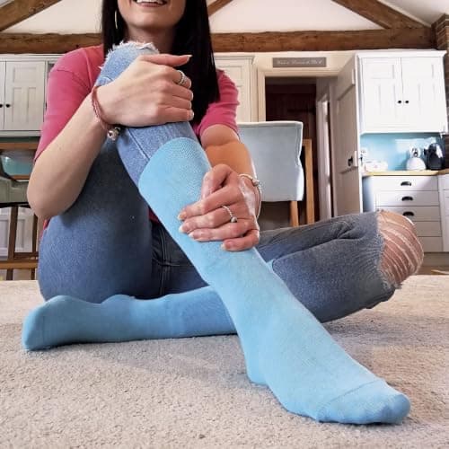 3 Pack Ladies Thin Wide Top Non Elastic Thermal Diabetic Socks for Poor Circulation (4-8 UK, THRDIAL05) — view 5