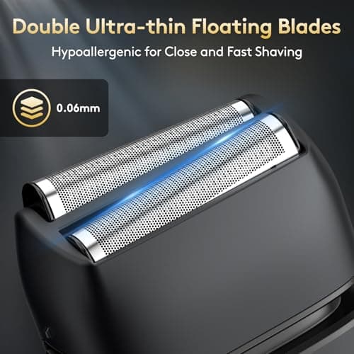 Brightup Foil Shaver, Electric Razor for Men with Pop Up Trimmer, Black — view 2