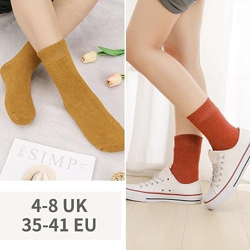 Fanshiontide 6 Pairs Women Thermal Socks, Winter Cozy Socks, UK Size 4-8 — view 2