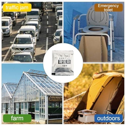 Toilet Coagulant | 12 Pack Coagulant Gel Poo Outdoor - Outdoor Poop Tools, Portable Camping Toilet Supplies with Strong Water Absorption for Travel — view 4