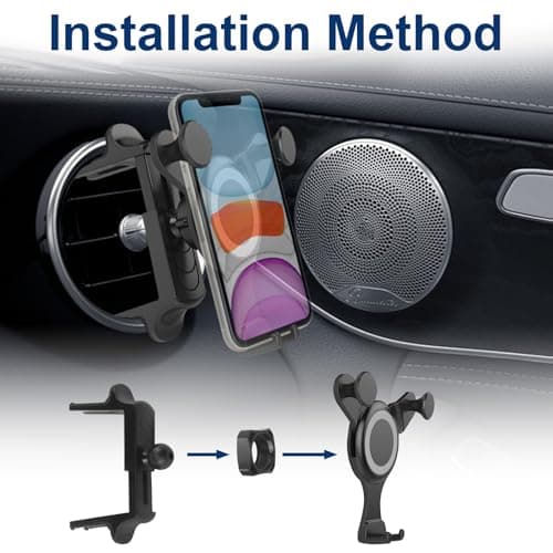 Car Phone Holder for Mercedes, Mini Cooper, Audi TT, Jeep Air Vent Mount — view 4