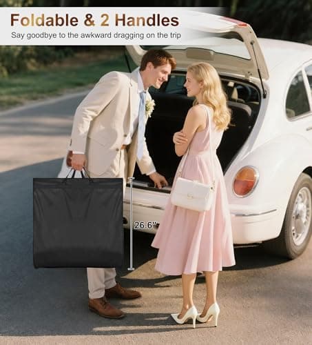 MISSLO Wedding Dress Bags Covers Long Dress Carriers for Women Travel — view 2