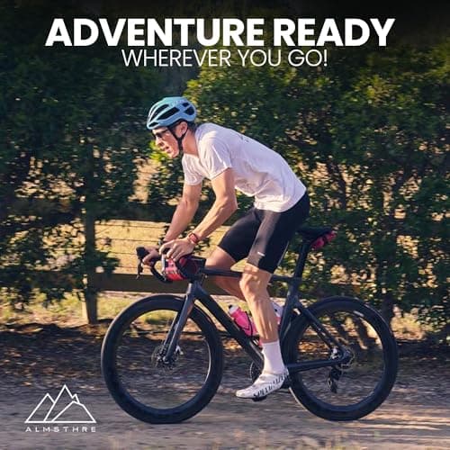 ALMSTHRE Signature Bike Saddle Bag – Passion Pink | 0.5L Bike Seat Bag (3" x 5.25" x 2") | Water-Resistant Ripstop, Waterproof Zipper, Internal Pocket | Durable Under Seat Storage — view 5